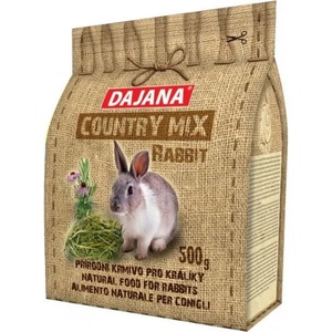 DAJANA Country mix Rabbit, пълноценна храна за зайци - 500 гр DP404J