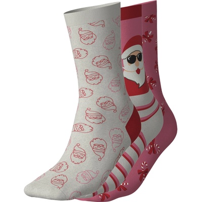 Esmara dámské vánoční ponožky 3 páry růžová/béžová – Zboží Dáma