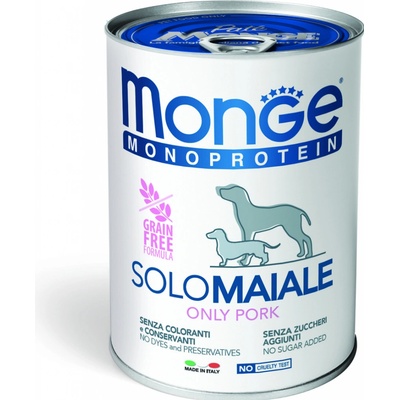 Monge Dog Monoprotein Adult paté bravčové 400 g