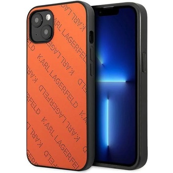 KARL LAGERFELD Кейс Karl Lagerfeld KLHCP13SPTLO за iPhone 13 mini 5, 4"", твърд, orange / orange Perforated Allover (KXG0036785)