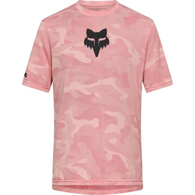 Мъжка фланелка с къс ръкав за колоездене FOX Racing Ranger Tru Dri S/S Jersey Cycling jersey - Berry - размер M (056-3244-1112)