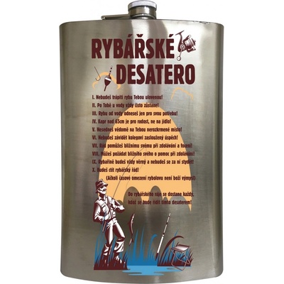 Bohemia Gifts Ploskačka na alkohol Rybář 1,8 l