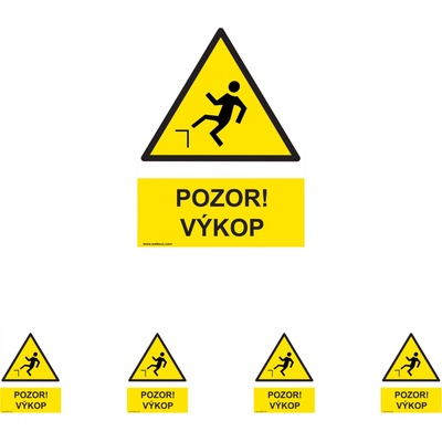 Walteco Pozor výkop 210x297mm, formát A4, plastová tabuľka Množstvo: 5 ks , 20048BP1