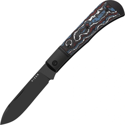 Kizer Trestle D S90V, Matt DLC Ultra, Aluminum & Fat Carbon Ki3760A1