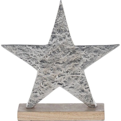 Eglo 427112 Vánoční dekorace BALIGUIAN 21x20,5 cm hvězda/stříbrná EG427112