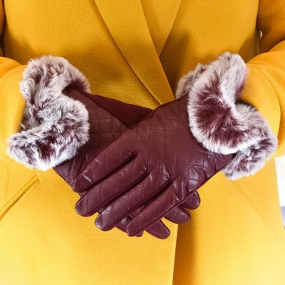 Emma dámske bordové rukavice