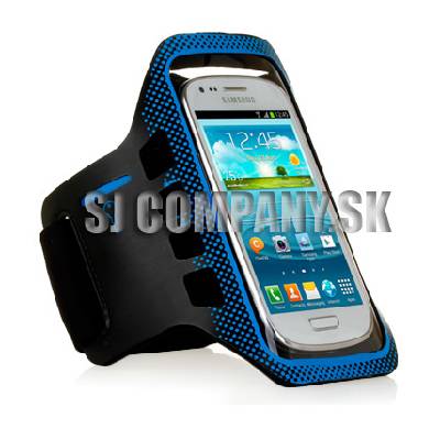 Športový pás na rameno Samsung Galaxy S III Mini – modrá
