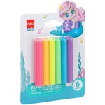  Пластелин Deli Genius Mermaid EH714 6цв. пастел
