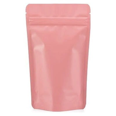 Doypack ZIP | růžový mat | metal.folie obsah 250ml (110 × 185 + 65mm)