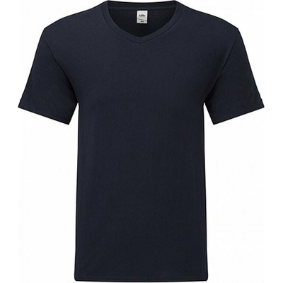 Fruit of the Loom Lehké tričko Iconic 150 do véčka ve zúženém střihu námořní tmavá F273 modrá