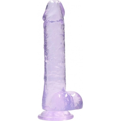 Shots REALROCK Realistic Dildo with Balls Purple 19 cm