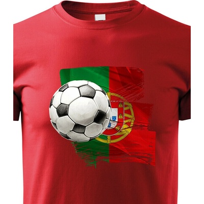 Dětské tričko Fotbal Portugalsko Červená Canvas Dětské tričko Bezvatriko.cz 2688