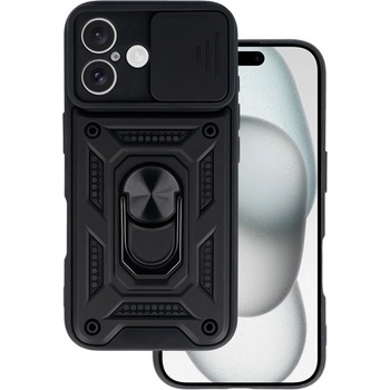 Gigapack iPhone 16 GIGAPACK Defender Силиконов протектор за телефон, удароустойчив, протектор за камера, ЧЕРЕН GP-159880 (GP-159880)