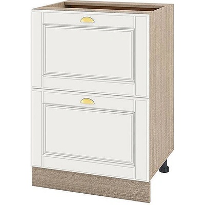 ИРИМ Долен кухненски шкаф Сити МФ-Бяло мат-09-44 60 см