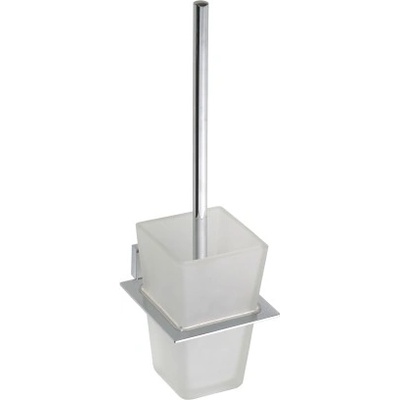 Bemeta Plaza WC štětka 11,5 x 38 x 15 cm, miska sklo / chrom - 118113012