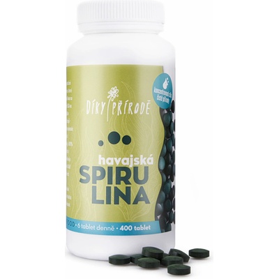 Díky přírodě Havajská spirulina 400 kapsúl