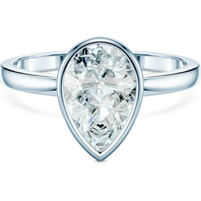 Savicki Zásnubný prsteň Pure biele zlato laboratórny diamant PURE P PE 100 LAB B