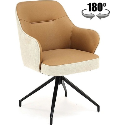 Halmar Трапезен стол k527 кафяв / бежов