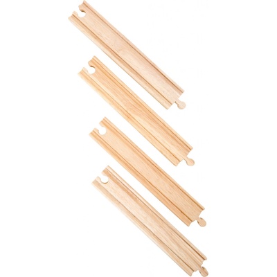 Brio Dlhé koľajnice rovné 216 mm 4 ks