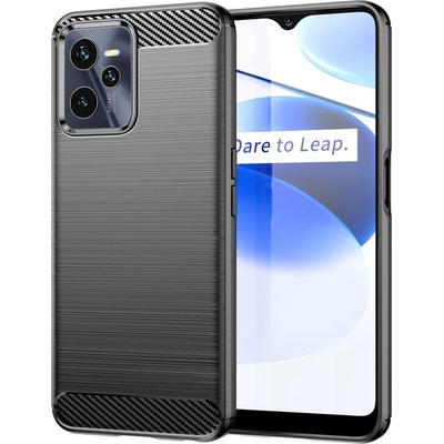 HQWear Кейс HQWear Carbon Case за Realme C35, гъвкав, черен (9145576267639)