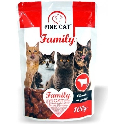 Fine Cat Family s hovädzím 100 g