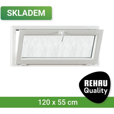 SKLADOVÁ-OKNA.cz REHAU Smartline+ - sklo kůra 1200 x 550