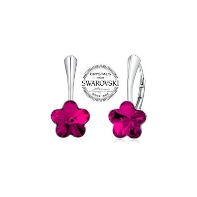 SILVEGO náušnice VSW016E-fuchsia