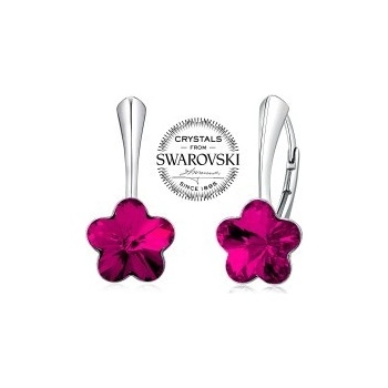 SILVEGO náušnice VSW016E-fuchsia