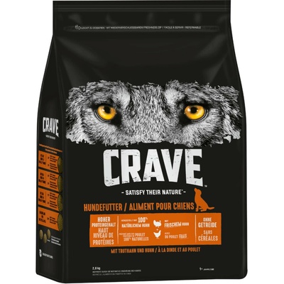 Crave Adult Dog s morčacím & kuracím 3 x 2,8 kg