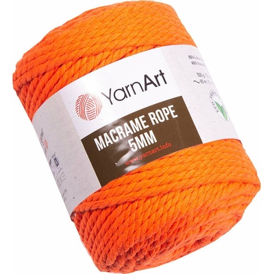 YARNART Macrame Rope 5 mm 85 m 800 Orange юта (Macrame Rope 5 mm 800)