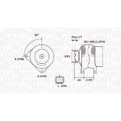 Generátor MAGNETI MARELLI 063731827010