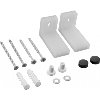 AQUALINE Súprava kotiev na WC, čierna matná 40126B