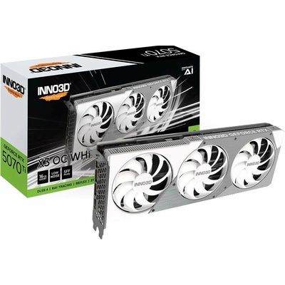 Inno3D GeForce RTX 5070 Ti X3 OC WHITE 16GB GDDR7 N507T3-16D7X-176068W