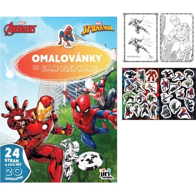 JModels Omalovánky A4 se samolepkami MARVEL 468271