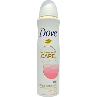 Dove дезодорант дамски, Advanced Care, Helps Smooth, 150мл