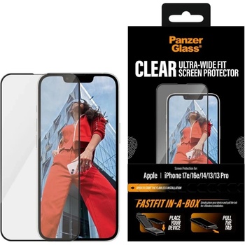 Panzer Стъклен протектор PanzerGlass - Clear UWF, iPhone 17e/16e/14/13/13 Pro (5715685040979)