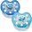 Baby-Nova Силиконова залъгалка Baby Nova - Самолети, 2 броя (28220)