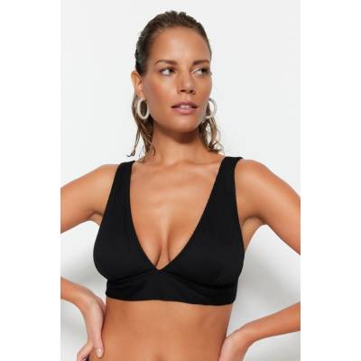 Trendyol bikiny vrchný diel Textured čierna