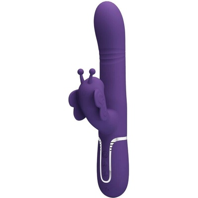 Pretty Love Multifunction Rabbit 4 In 1 Butterfly Purple