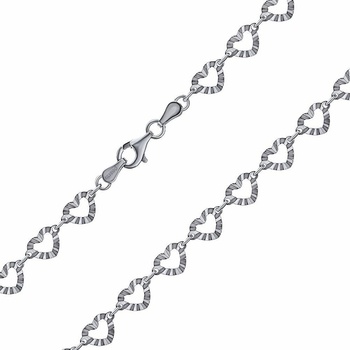 Silvego Strieborná srdiečková retiazka TTTICO6N