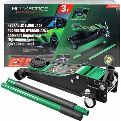 Rock FORCE NÍZKOPROFILOVÝ automobilový zvedák žába 3 T dvouválcový zvedák