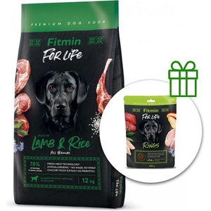 Fitmin FOR LIFE Агне и Ориз 12 кг + Fitmin For Life Пръстени БЕЗПЛАТНО