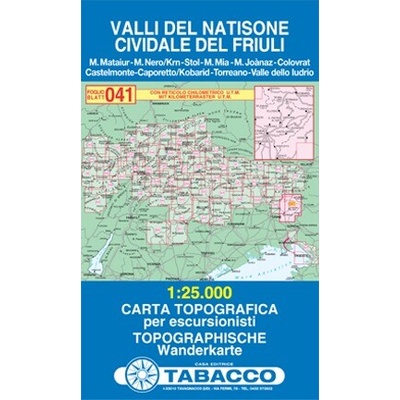 Tabacco Wandern 1 : 25 000 Valli del Natisone