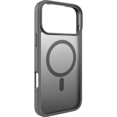 PURO Съвместим калъф Puro Gradient TPU MagSafe за iPhone 17 Pro - сив (PUIPC17P63GRADDKGR)