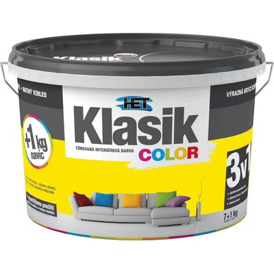 HET KLASIK COLOR interiérová farba 7+1 kg žltá citrónová (0618)