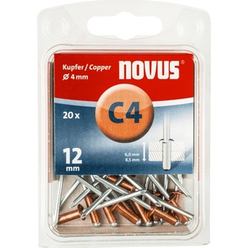 NOVUS Medené nity C4, 4x12 mm, 045-0040