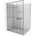 Mexen Kioto+ L стена за душ с рафт Walk-in 80 x 200 см, черен модел, хром - 800-080-123-01-78 (800-080-123-01-78)