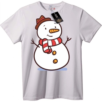 NOONEBRAND Тениска с Снежен Човек - 2XL, White