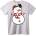 NOONEBRAND Тениска с Снежен Човек - 2XL, White
