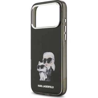 CG Mobile iPhone 17 Pro KARL LAGERFELD IML AQUARELLE KARL AND CHOUPETTE Силиконов протектор за телефон, удароустойчив, протектор за камера, BLACK KLHMP17LHMKCAQOK (KLHMP17LHMKCAQOK)